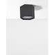 Sandy Black Aluminium & Acrylic LED 10 Watt 230 Volt 600Lm 3000K IP20 D: 25 H: 20 cm 