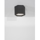 Sandy Black Aluminium & Acrylic LED 10 Watt 230 Volt 600Lm 3000K IP20 D: 25 H: 20 cm 