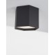 Sandy Black Aluminium & Acrylic LED 10 Watt 230 Volt 600Lm 3000K IP20 D: 25 H: 20 cm 