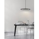 Triac Dimmable Sandy Black Aluminium & Acrylic LED 30 Watt 230 Volt 2221Lm 3000K IP20 D: 40 H: 180 cm Adjustable Height 
