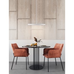 Triac Dimmable Sandy White Aluminium & Acrylic LED 30 Watt 230 Volt 2221Lm 3000K IP20 D: 40 H: 180 cm Adjustable Height 