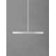 Triac Dimmable Sandy White Aluminium & Acrylic LED 30 Watt 230 Volt 2221Lm 3000K IP20 D: 40 H: 180 cm Adjustable Height 