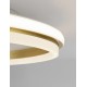 Gold Aluminium & Acrylic LED 38 Watt 230 Volt 3761Lm 3000K IP20 D: 45 H: 6 cm 