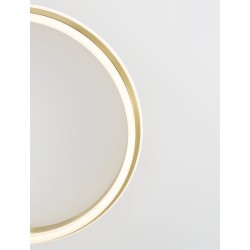 Gold Aluminium & Acrylic LED 52 Watt 230 Volt 6339Lm 3000K IP20 D: 60 H: 6 cm 