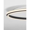 Sandy Black Aluminium & Acrylic LED 52 Watt 230 Volt 6339Lm 3000K IP20 D: 60 H: 6 cm