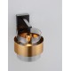 Smoky Glass Brass Gold Metal LED E27 1x12 Watt 230 Volt IP20 Bulb Excluded D: 18 W: 23.5 H: 21.5 cm 