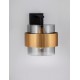 Smoky Glass Brass Gold Metal LED E27 1x12 Watt 230 Volt IP20 Bulb Excluded D: 18 W: 23.5 H: 21.5 cm 