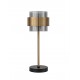 Smoky Glass Brass Gold Metal LED E27 1x12 Watt 230 Volt IP20 Bulb Excluded Cable Length: 165 cm D: 18 H: 47 cm 