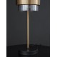 Smoky Glass Brass Gold Metal LED E27 1x12 Watt 230 Volt IP20 Bulb Excluded Cable Length: 165 cm D: 18 H: 47 cm 