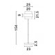 Smoky Glass Brass Gold Metal LED E27 1x12 Watt 230 Volt IP20 Bulb Excluded Cable Length: 165 cm D: 25 H: 154 cm 