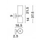 Smoky Glass Black Metal Base LED E14 2x5 Watt 230 Volt IP20 Bulb Excluded D: 11.5 W: 16.5 H: 37.5 cm 