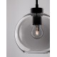 Smoky Glass Black Cord Black Metal Base LED E27 1x12 Watt 230 Volt IP20 Bulb Excluded D: 20 H1: 17.4 H2: 220 cm Adjustable hei