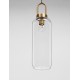 Clear Glass Black Cord Brass Gold Metal LED E27 1x12 Watt 230 Volt IP20 Bulb Excluded D: 15.5 H1: 53 H2: 255 cm Adjustable Hei