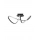 Sandy Black Aluminium & Acrylic LED 23 Watt 230 Volt 1400Lm 3000K IP20 L: 61 W: 24.5 H: 27 cm 