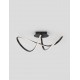 Sandy Black Aluminium & Acrylic LED 23 Watt 230 Volt 1400Lm 3000K IP20 L: 61 W: 24.5 H: 27 cm 