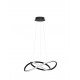 Triac Dimmable Sandy Black Aluminium & Acrylic LED 28 Watt 230 Volt 1600Lm 3000K IP20 D: 56 H: 120 cm Adjustable Height 