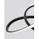 Triac Dimmable Sandy Black Aluminium & Acrylic LED 28 Watt 230 Volt 1600Lm 3000K IP20 D: 56 H: 120 cm Adjustable Height 