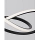 Triac Dimmable Sandy Black Aluminium & Acrylic LED 28 Watt 230 Volt 1600Lm 3000K IP20 D: 56 H: 120 cm Adjustable Height 
