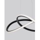 Triac Dimmable Sandy Black Aluminium & Acrylic LED 28 Watt 230 Volt 1600Lm 3000K IP20 D: 56 H: 120 cm Adjustable Height 