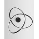 Triac Dimmable Sandy Black Aluminium & Acrylic LED 28 Watt 230 Volt 1600Lm 3000K IP20 D: 56 H: 120 cm Adjustable Height 