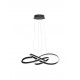 Triac Dimmable Sandy Black Aluminium & Acrylic LED 54 Watt 230 Volt 2800Lm 3000K IP20 D: 68 H: 120 cm Adjustable Height 