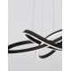 Triac Dimmable Sandy Black Aluminium & Acrylic LED 54 Watt 230 Volt 2800Lm 3000K IP20 D: 68 H: 120 cm Adjustable Height 