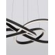 Triac Dimmable Sandy Black Aluminium & Acrylic LED 54 Watt 230 Volt 2800Lm 3000K IP20 D: 68 H: 120 cm Adjustable Height 