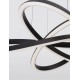 Triac Dimmable Sandy Black Aluminium & Acrylic LED 54 Watt 230 Volt 2800Lm 3000K IP20 D: 68 H: 120 cm Adjustable Height 