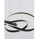 Triac Dimmable Sandy Black Aluminium & Acrylic LED 54 Watt 230 Volt 2800Lm 3000K IP20 D: 68 H: 120 cm Adjustable Height 