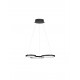 Triac Dimmable Sandy Black Aluminiun & Acrylic LED 28 Watt 230 Volt 1900Lm 3000K IP20 D: 55 W: 51.5 H: 120 cm Adjustable Heig