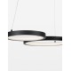 Triac Dimmable Sandy Black Aluminiun & Acrylic LED 28 Watt 230 Volt 1900Lm 3000K IP20 D: 55 W: 51.5 H: 120 cm Adjustable Heig