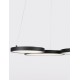 Triac Dimmable Sandy Black Aluminiun & Acrylic LED 28 Watt 230 Volt 1900Lm 3000K IP20 D: 55 W: 51.5 H: 120 cm Adjustable Heig