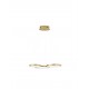 Triac Dimmable Brass Gold Aluminiun & Acrylic LED 28 Watt 230 Volt 1900Lm 3000K IP20 D: 55 W: 51.5 H: 120 cm Adjustable Heigh