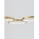 Triac Dimmable Brass Gold Aluminiun & Acrylic LED 28 Watt 230 Volt 1900Lm 3000K IP20 D: 55 W: 51.5 H: 120 cm Adjustable Heigh