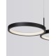 Triac Dimmable Sandy Black Aluminiun & Acrylic LED 41 Watt 230 Volt 2300Lm 3000K IP20 L: 84 W: 32 H: 120 cm Adjustable Height