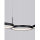 Triac Dimmable Sandy Black Aluminiun & Acrylic LED 41 Watt 230 Volt 2300Lm 3000K IP20 L: 84 W: 32 H: 120 cm Adjustable Height