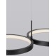 Triac Dimmable Sandy Black Aluminiun & Acrylic LED 41 Watt 230 Volt 2300Lm 3000K IP20 L: 84 W: 32 H: 120 cm Adjustable Height