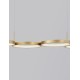 Triac Dimmable Brass Gold Aluminiun & Acrylic LED 41 Watt 230 Volt 2300Lm 3000K IP20 L: 84 W: 32 H: 120 cm Adjustable Height 