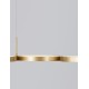 Triac Dimmable Brass Gold Aluminiun & Acrylic LED 41 Watt 230 Volt 2300Lm 3000K IP20 L: 84 W: 32 H: 120 cm Adjustable Height 