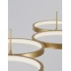Triac Dimmable Brass Gold Aluminiun & Acrylic LED 41 Watt 230 Volt 2300Lm 3000K IP20 L: 84 W: 32 H: 120 cm Adjustable Height 