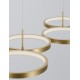 Triac Dimmable Brass Gold Aluminiun & Acrylic LED 41 Watt 230 Volt 2300Lm 3000K IP20 L: 84 W: 32 H: 120 cm Adjustable Height 