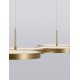 Triac Dimmable Brass Gold Aluminiun & Acrylic LED 41 Watt 230 Volt 2300Lm 3000K IP20 L: 84 W: 32 H: 120 cm Adjustable Height 