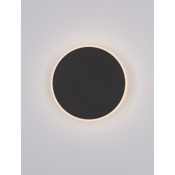 Sandy Black Aluminiun & Acrylic LED 12W Watt 230 Volt 850Lm 3000K IP20 D: 20 W: 3.9 H: 20cm 