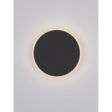 Sandy Black Aluminiun & Acrylic LED 12W Watt 230 Volt 850Lm 3000K IP20 D: 20 W: 3.9 H: 20cm 