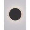 Sandy Black Aluminiun & Acrylic LED 12W Watt 230 Volt 850Lm 3000K IP20 D: 20 W: 3.9 H: 20cm