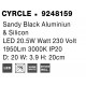 Sandy Black Aluminiun & Acrylic LED 12W Watt 230 Volt 850Lm 3000K IP20 D: 20 W: 3.9 H: 20cm 