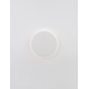 Sandy White Aluminiun & Acrylic LED 12W Watt 230 Volt 850Lm 3000K IP20 D: 20 W: 3.9 H: 20cm 