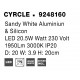 Sandy White Aluminiun & Acrylic LED 12W Watt 230 Volt 850Lm 3000K IP20 D: 20 W: 3.9 H: 20cm 