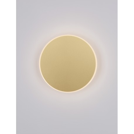 Matt Gold Aluminiun & Acrylic LED 12W Watt 230 Volt 850Lm 3000K IP20 D: 20 W: 3.9 H: 20cm 