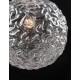 Clear Structured Glass & Brass Gold Steel LED E27 1x12 Watt 230 Volt IP20 Bulb Excluded D: 30 H1: 51.5 H2: 180 cm Adjustable H